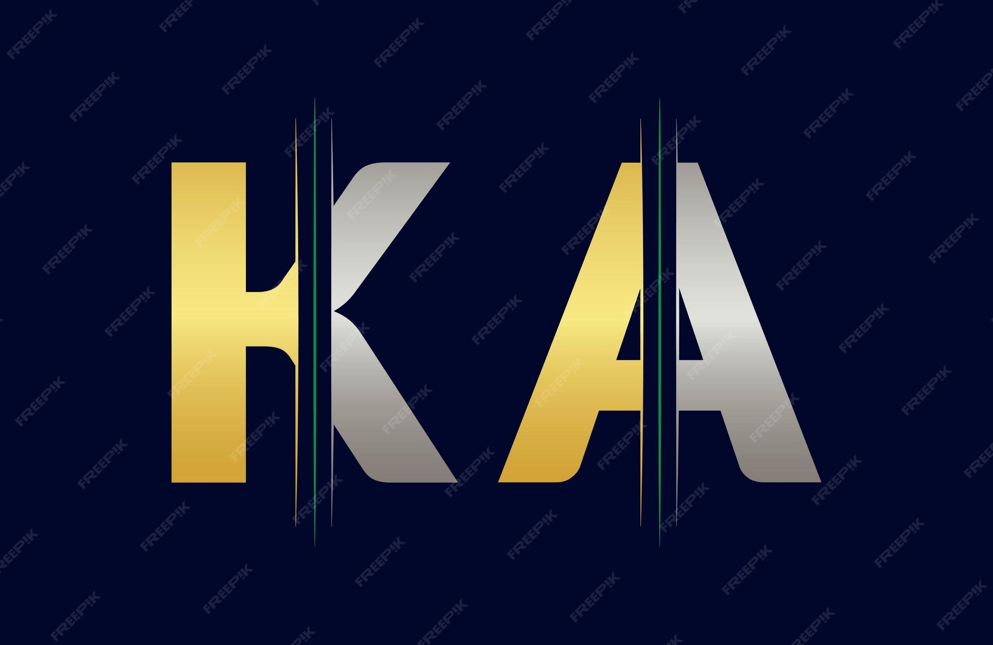 Premium Vector | Ka letter logo design vector template