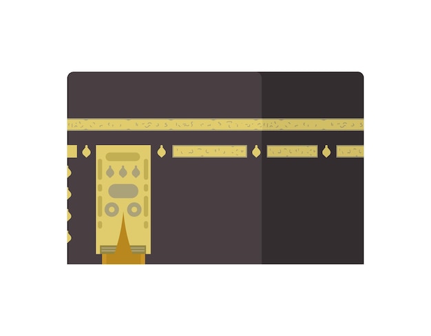 Kaaba flat vector illustration