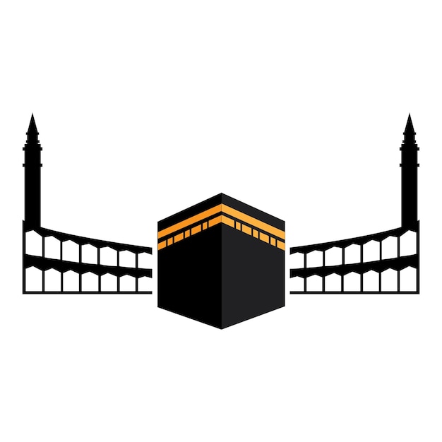Vector kaaba icon logo vector design template
