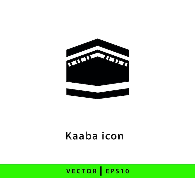 Vector kaaba icon vector logo design template