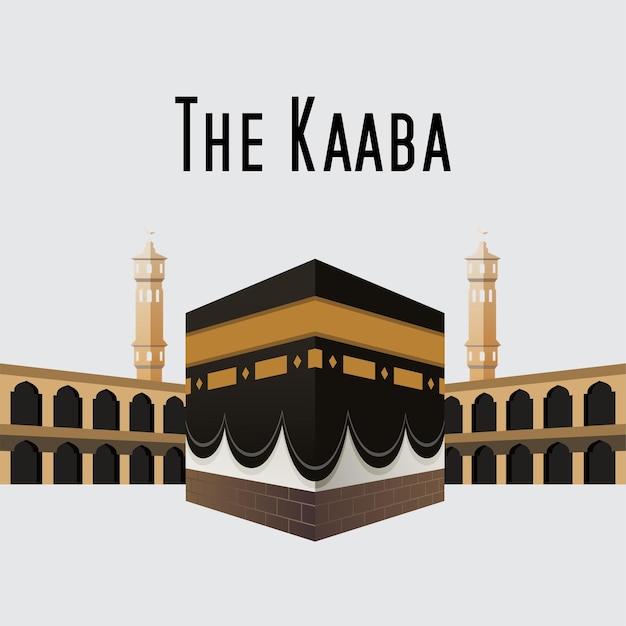 Kaaba symbool vector ontwerp