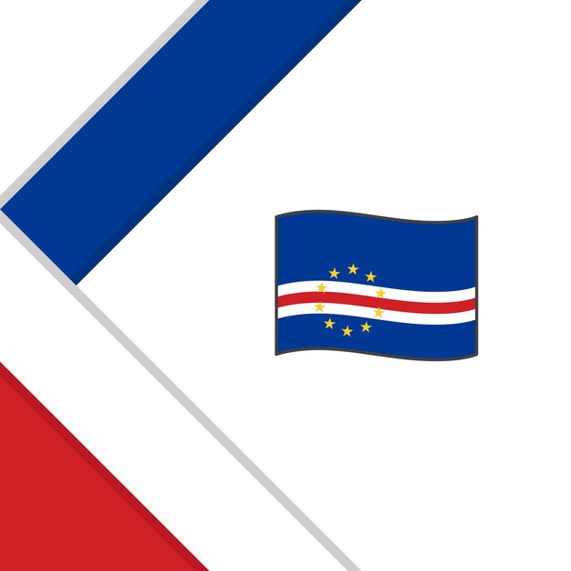 Kaapverdië Vlag Abstracte Achtergrond Ontwerpsjabloon Kaapverdië Onafhankelijkheidsdag Banner Social Media Post Kaapverdië Illustratie