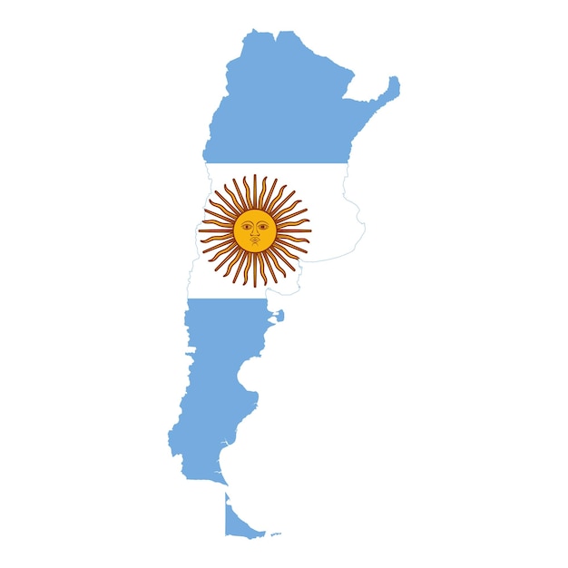 Kaart van Argentinië