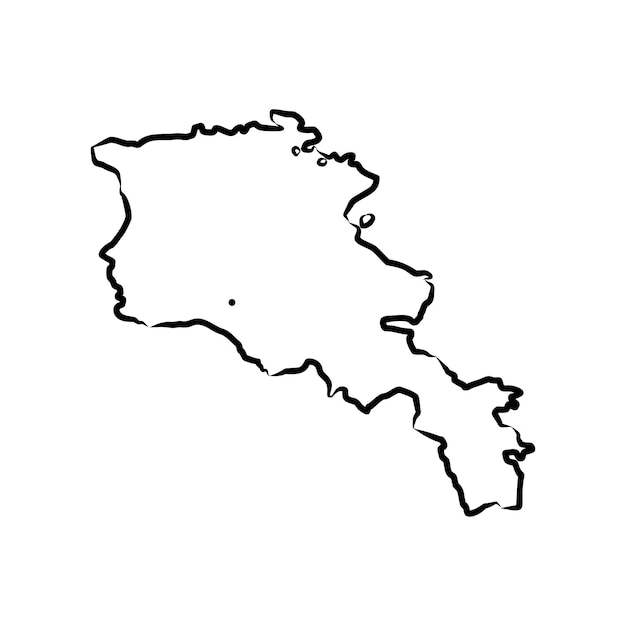 Kaart van Armenië Kaart van Armenie Karte van Armenije Vectorillustratie