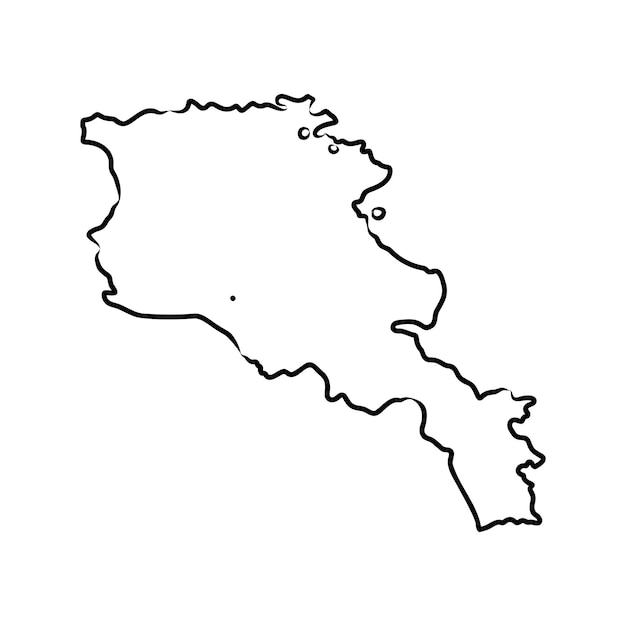 Kaart van Armenië Kaart van Armenie Karte van Armenije Vectorillustratie