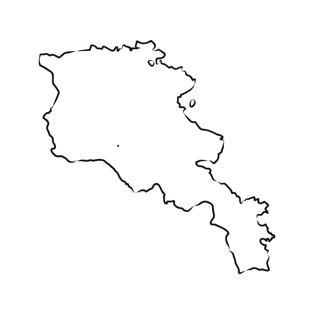 Kaart van Armenië Kaart van Armenie Karte van Armenije Vectorillustratie