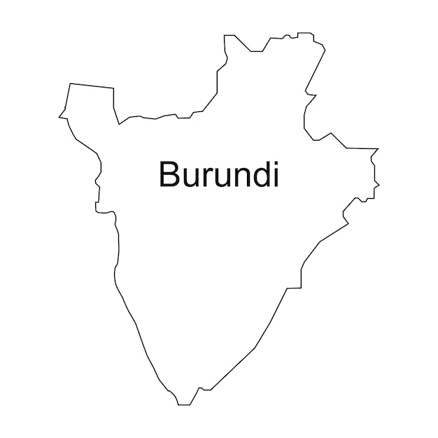 kaart van burundi icoon vector