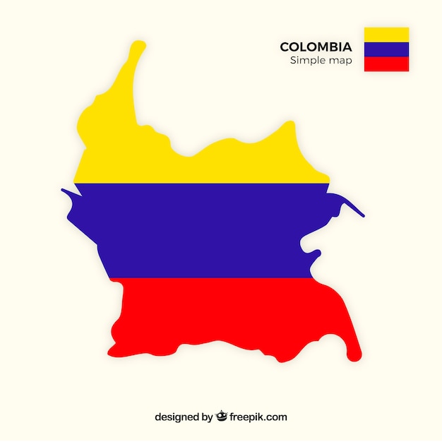 Kaart van colombia