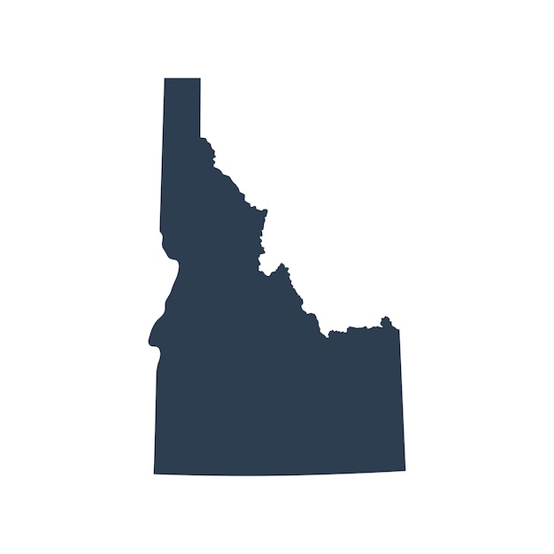 kaart van de Amerikaanse staat Idaho