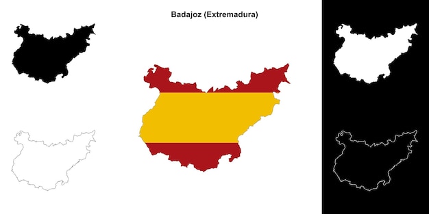 Kaart van de provincie Badajoz