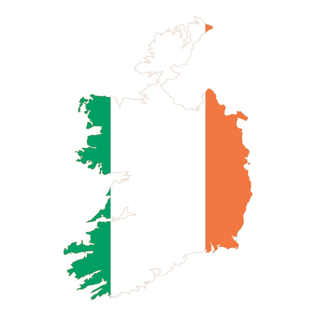 Kaart van Ierland