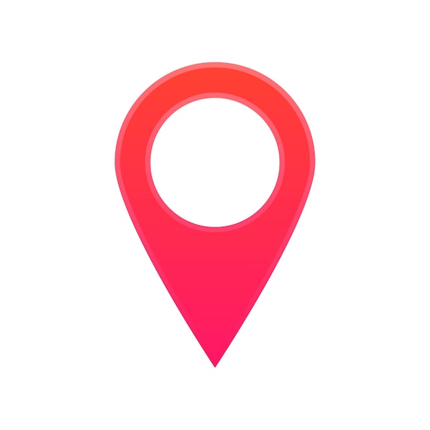 Kaartaanwijzerpictogram GPS-locatiesymbool