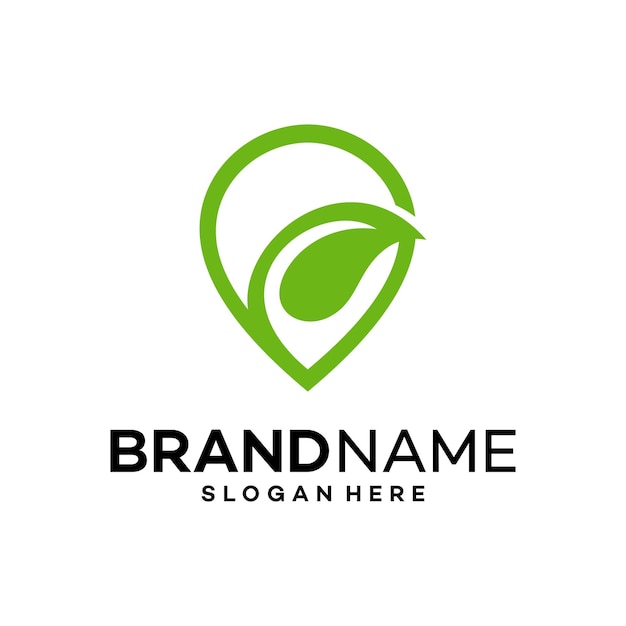 Kaarten Natuur Pictogram Logo Ontwerp Sjabloon Illustratie Vector
