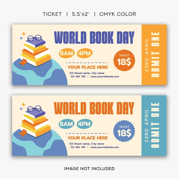 Kaartsjabloon Wereldboekendag