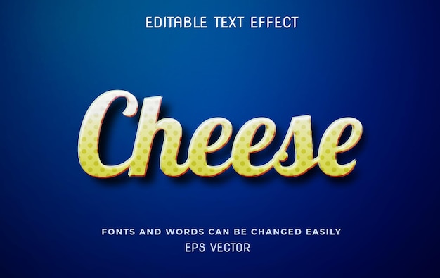 Kaas bewerkbaar tekststijleffect