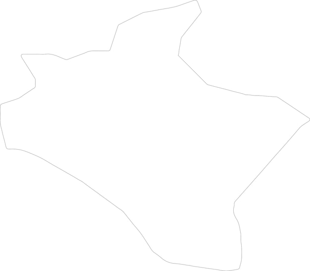 Vector kacanik kosovo outline map