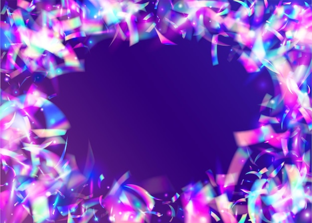 Kaleidoscope Background Disco Flyer Purple Shiny Effect Iride