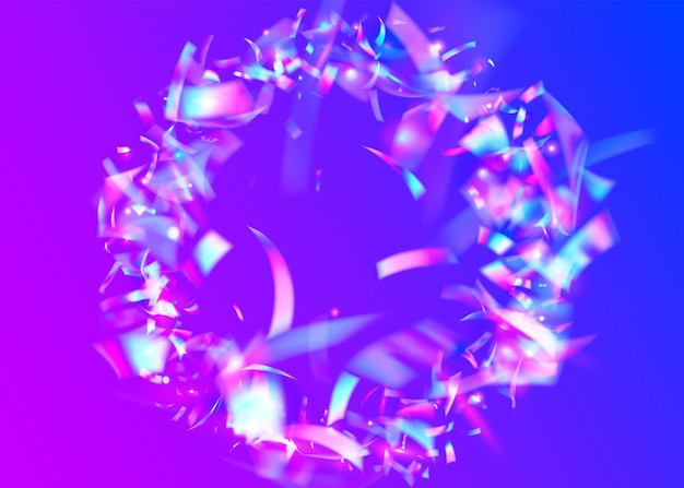 Vector kaleidoscope glitter violet laser background carnival effect