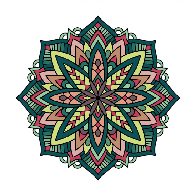 Vector kaleidoscope mandala