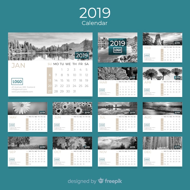 Vector kalender 2019