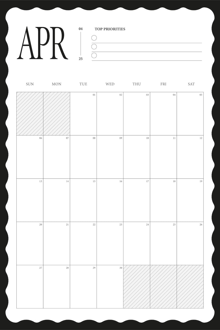 Vector kalender 2025
