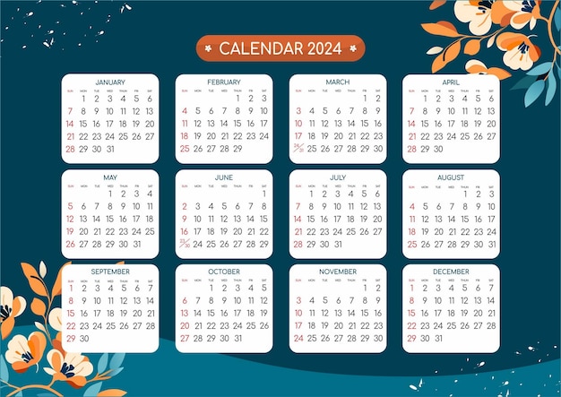 Kalender Brazilië 2024 Nationale feestdagen Kalender herdenkingsdata en feestdagen 2024