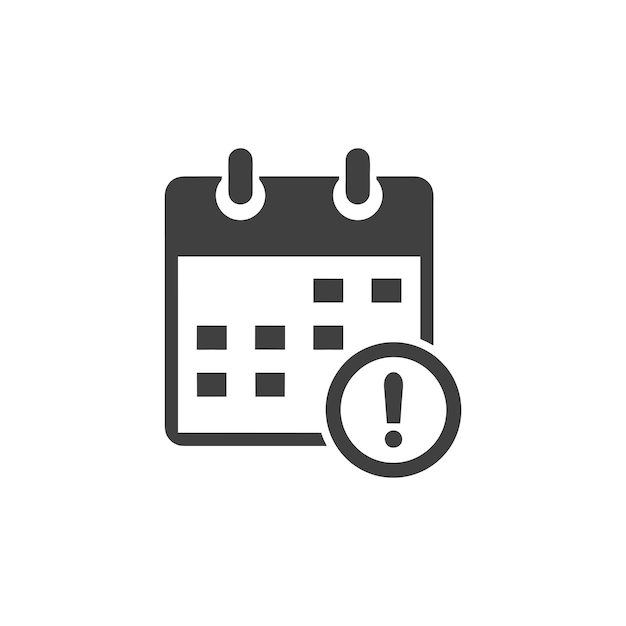 Vector kalender icoon vector ontwerp sjablonen geïsoleerd op witte achtergrond