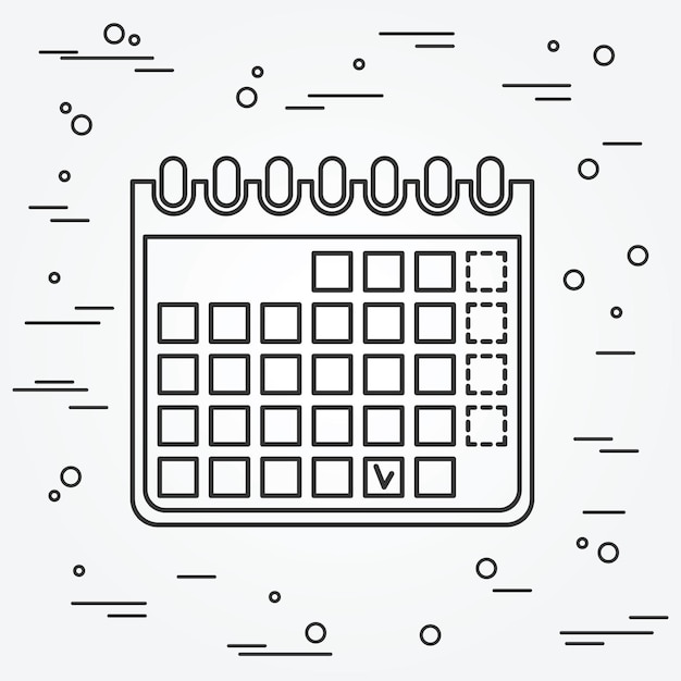 Vector kalender icoon