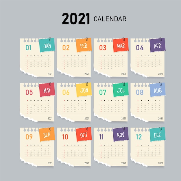 Kalender nieuwjaar