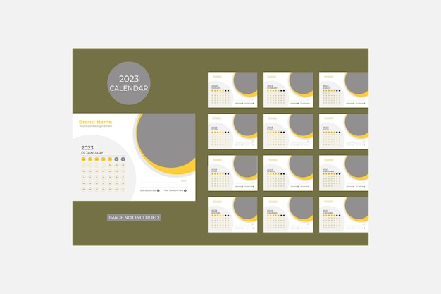 Vector kalender ontwerpsjabloon