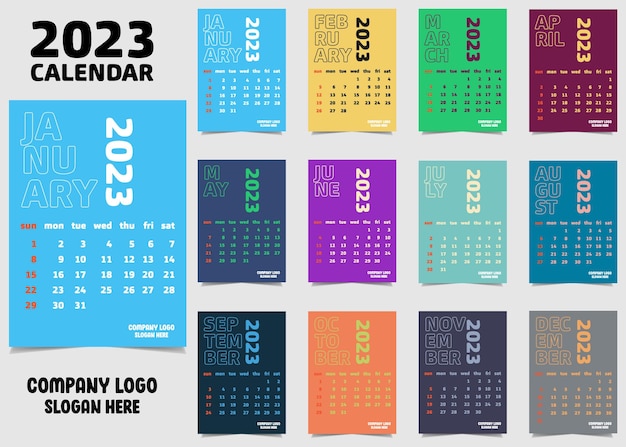 Kalenderontwerp 2023
