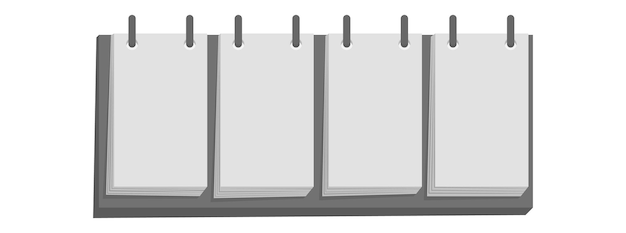 Kalenderpictogram Papieren kalenderpictogram Time management concept