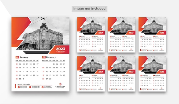 Kalendersjabloon voor 2023