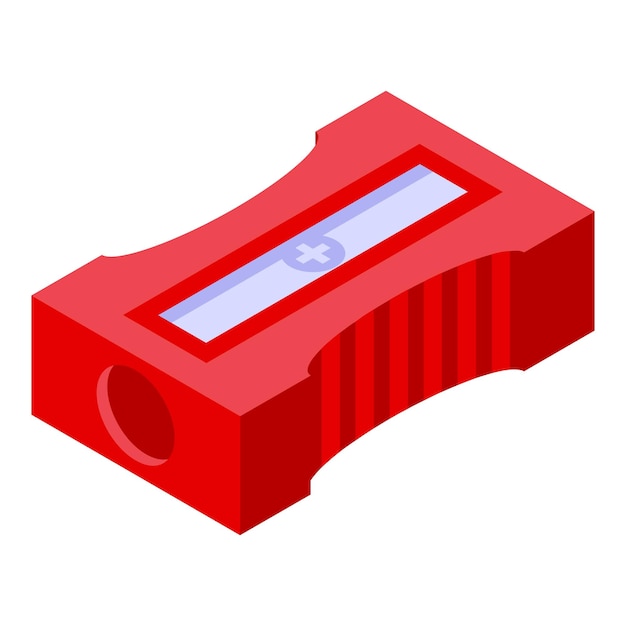 Kalligrafie puntenslijper pictogram Isometrisch van kalligrafie puntenslijper vector pictogram voor webdesign geïsoleerd op een witte achtergrond