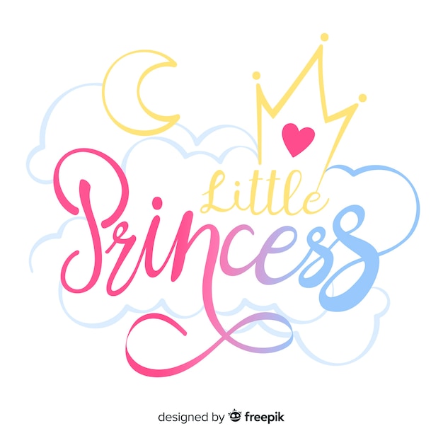 Kalligrafische prinses achtergrond