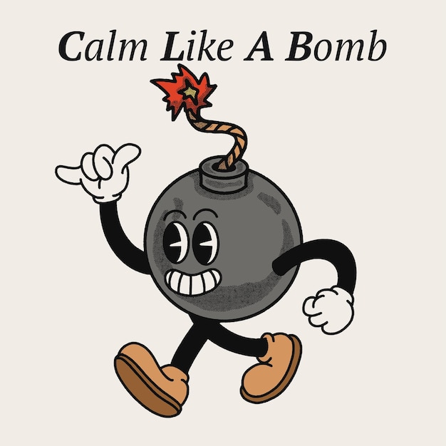 Kalm als een bom met Bomb Groovy Character Design