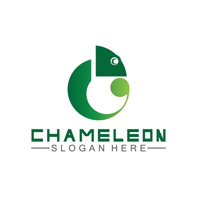 Kameleon logo ontwerp sjabloon vector illustratie