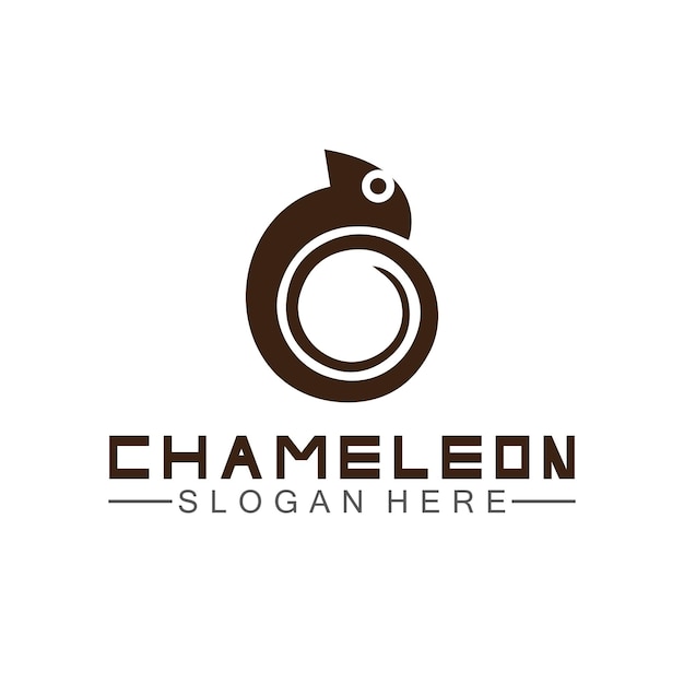 Kameleon logo ontwerp sjabloon Vector illustratie