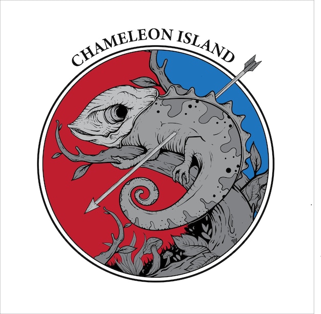 Kameleon vectorillustratie