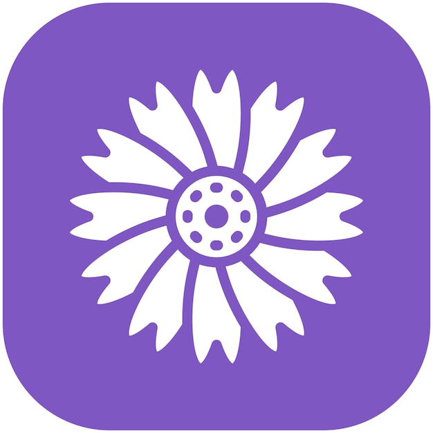 Kamille vector icoon illustratie van Bloemen icoon set