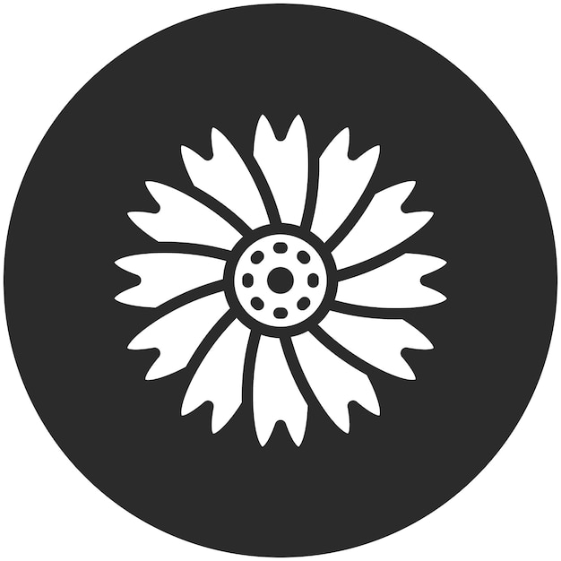 Kamille vector icoon illustratie van Bloemen icoon set