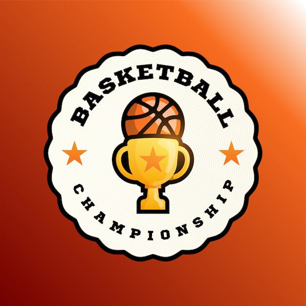 Kampioen basketbal badge