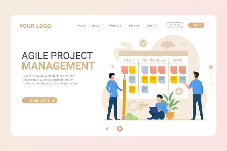 Vector kanban 보드 방문 페이지 개념