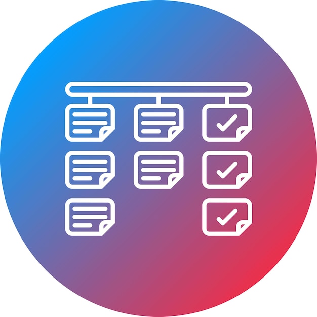 칸반 아이콘 터 이미지 (Kanban icon vector image) 는 애질 (Agile) 에 사용될 수 있다.