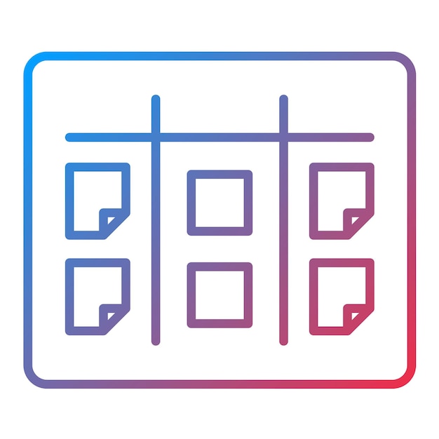 Kanban icon vector image can be used for project management