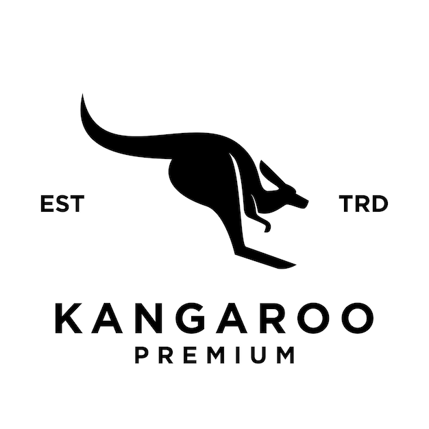 Kangaroo head face Logo icon design illustration