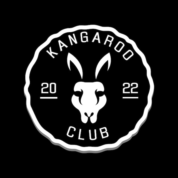 Vector kangaroo logo design for club