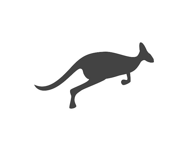 Vector kangaroo logo template