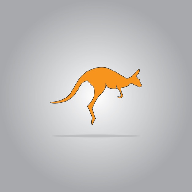 Kangaroo logo with minimalistic design