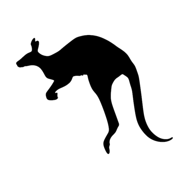 kangaroo silhouettevectorillustration file